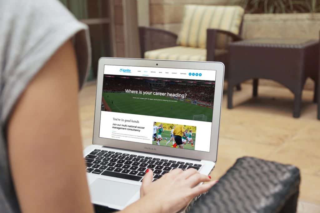 Branding and Web Design for Sports Management Agency UK - Ignite | Sports Agency Websites