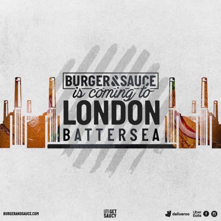 Marketing campaign for Burger and Sauce London Battersea