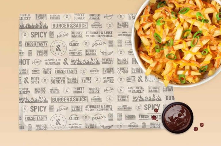 Paperock Creative Agency Birmingham - Packaging for Burger + Sauce Craft Paper